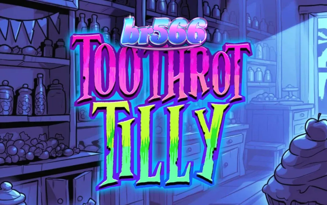 Interface colorida e caótica do slot Toothrot Tilly com personagens de desenho animado.